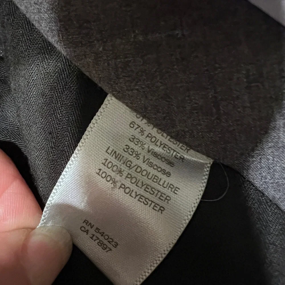 Banana Republic Classic Men's Charcoal Pinstripe‎ Dress Pants Size 32x30